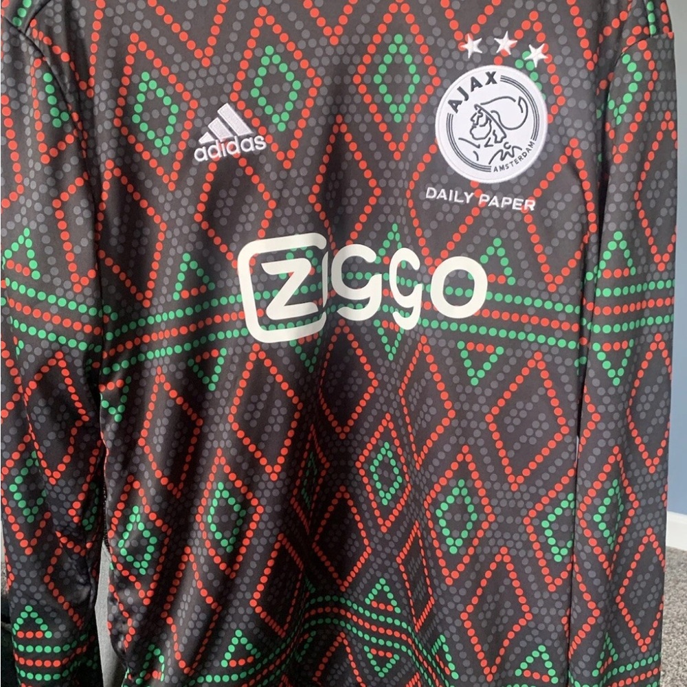 Adidas Ajax Amsterdam X Daily Paper Training Winterized Sweatshirt Sz M
